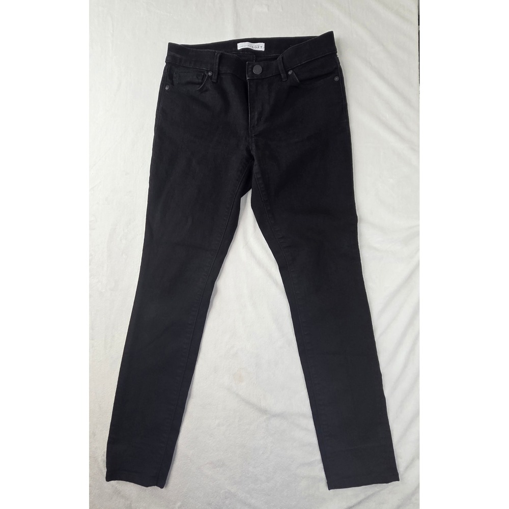 Ann Taylor Loft‎ Jeans Women 4 Black Skinny Made and Loved Denim Excellent
